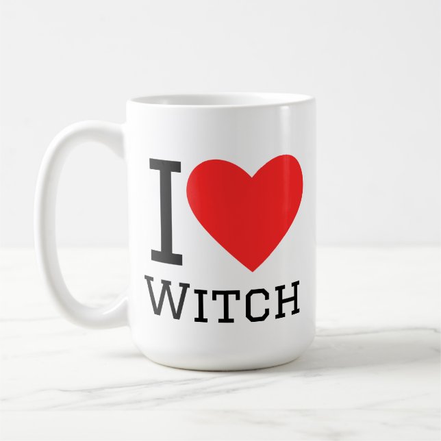 I love witch coffee mug (Left)