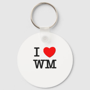 I Love Wm Keychain