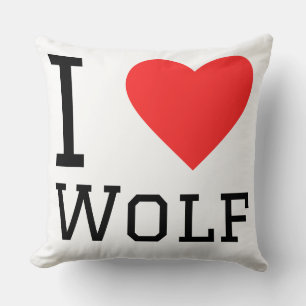I love wolf throw pillow
