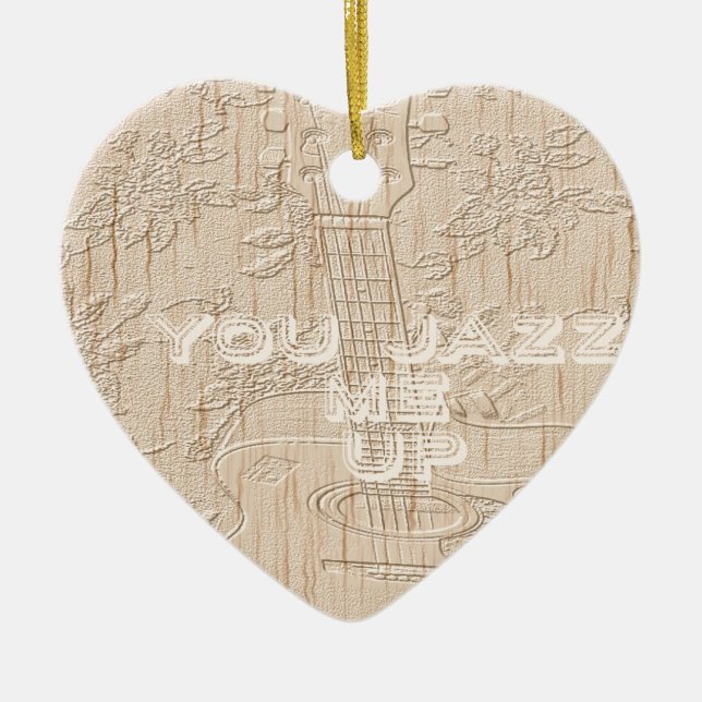 I love wood going brown Hakuna Matata Ceramic Ornament (Front)