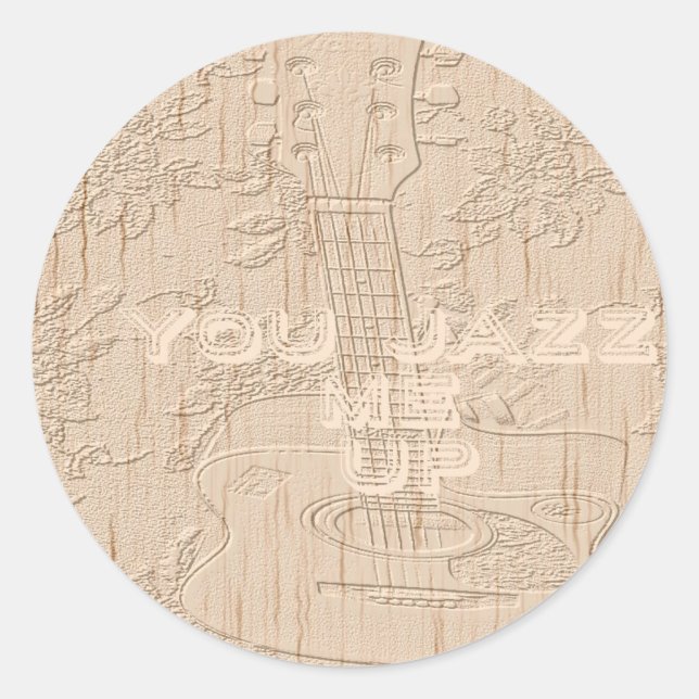 I love wood going brown Hakuna Matata Classic Round Sticker (Front)