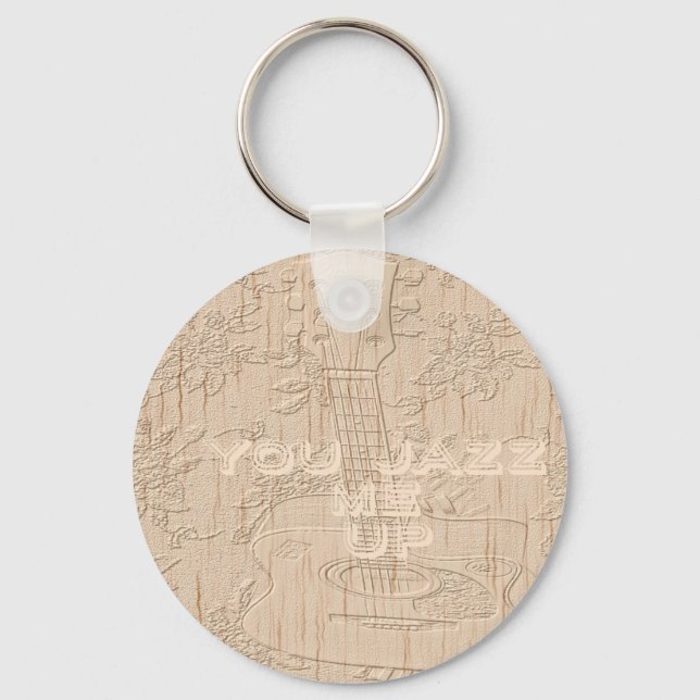 I love wood going brown Hakuna Matata Keychain (Front)