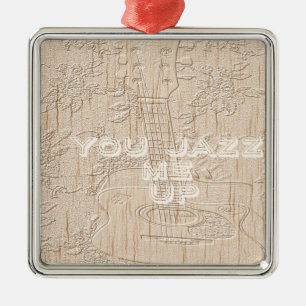 I love wood going brown Hakuna Matata Metal Ornament