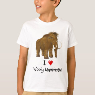 "I Love Wooly Mammoths" Wooly Mammoth T-Shirt