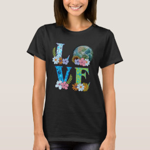 I love world earth day 2023 eco planet sunflower T-Shirt