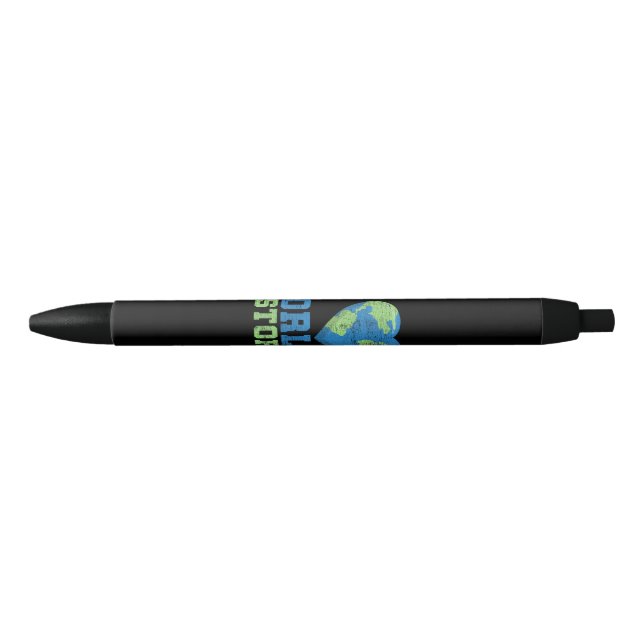I Love World History Black Ink Pen (Front)