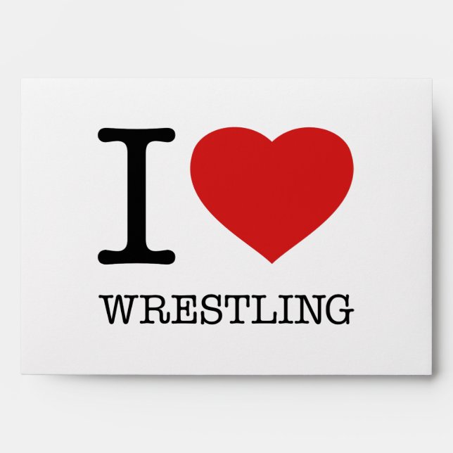 I LOVE WRESTLING ENVELOPE (Front)