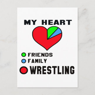 I love Wrestling. Postcard