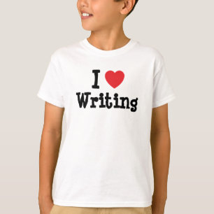 I love Writing heart custom personalized T-Shirt