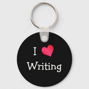 I Love Writing Keychain