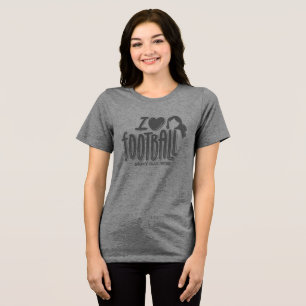 I Love WTF Heart  Tri-Blend Shirt
