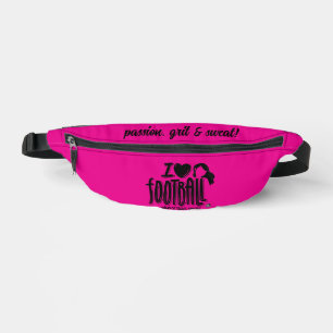 I Love WTF Pink Black Fanny Pack