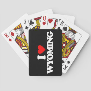 I LOVE WYOMING PLAYING CARDS