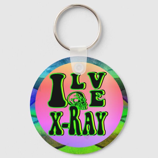 I Love X-Ray Keychain (Front)