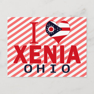 I love Xenia, Ohio Postcard