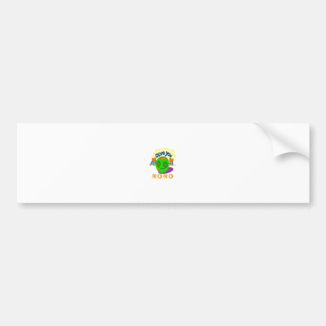 I Love XOXO Africa beautiful amazing text quote  Bumper Sticker (Front)