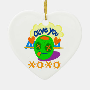I Love XOXO Africa beautiful amazing text quote  Ceramic Ornament