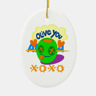 I Love XOXO Africa beautiful amazing text quote Ceramic Ornament