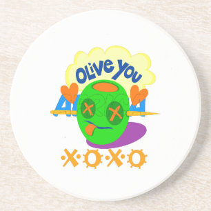 I Love XOXO Africa beautiful amazing text quote  Coaster