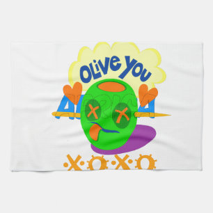 I Love XOXO Africa beautiful amazing text quote Kitchen Towel