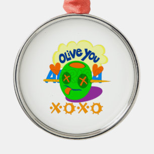 I Love XOXO Africa beautiful amazing text quote Metal Ornament