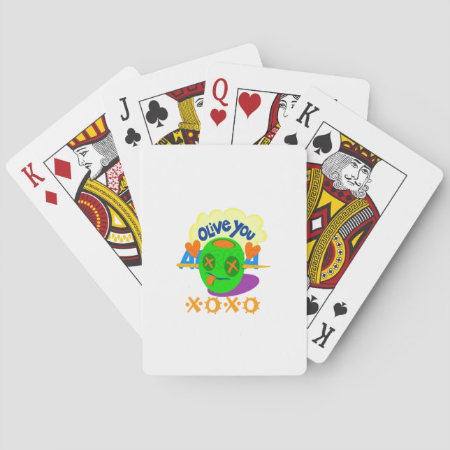 I Love XOXO Africa beautiful amazing text quote  Playing Cards (Back)