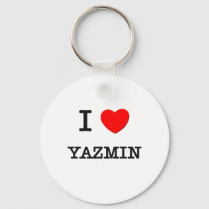 I Love Yazmin Keychain