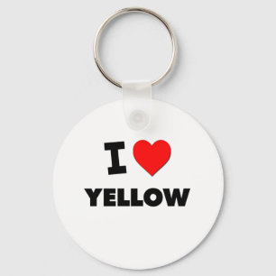 I love Yellow Keychain