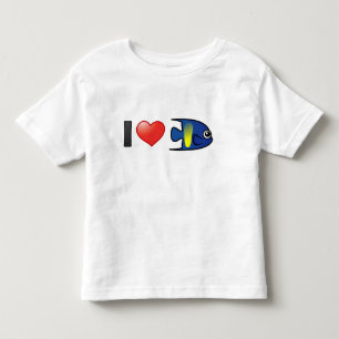 I Love Yellowbar Angelfish Toddler T-shirt