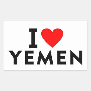 I love Yemen country like heart travel tourism Sticker