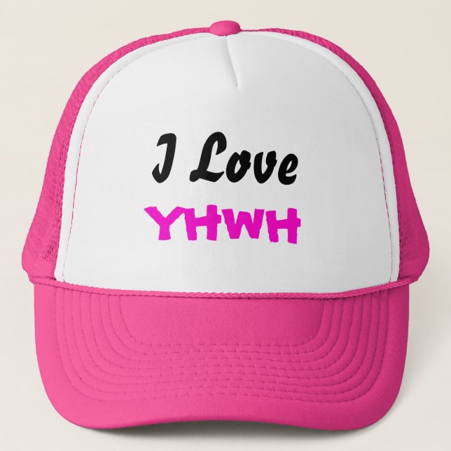 I Love YHWH Ladies Cap (Front)