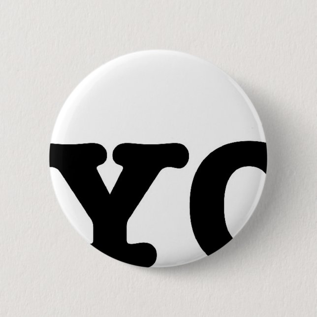 I Love Yoga 2 Inch Round Button (Front)