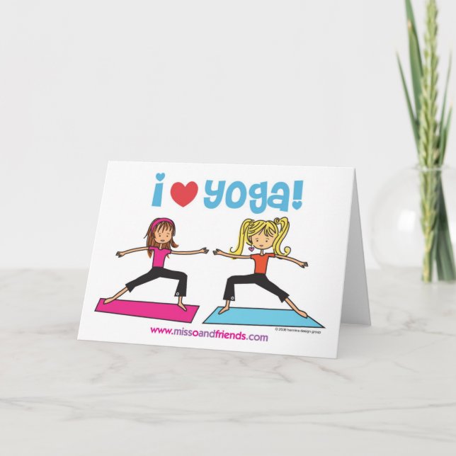 i love yoga card (Front)
