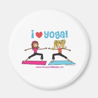 i love yoga magnet