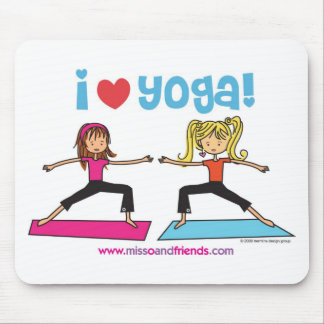 i love yoga mouse pad