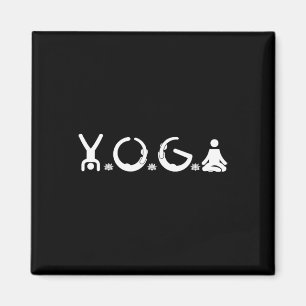 I Love Yoga Teacher Lover Yoga Addict Saying Magnet