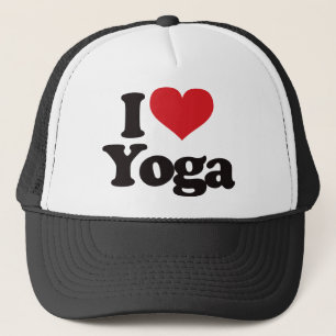 I Love Yoga Trucker Hat