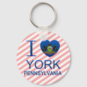 I Love York, PA Keychain