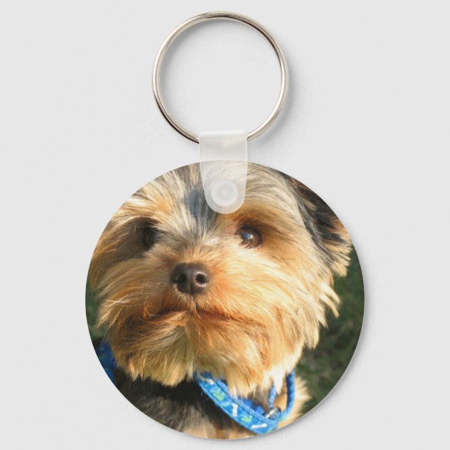 I Love Yorkies Keychain (Front)
