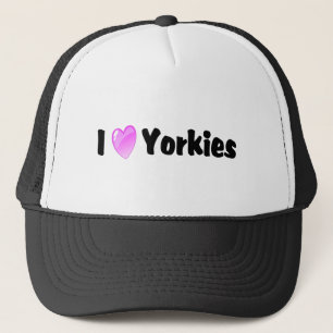 I Love Yorkies Trucker Hat