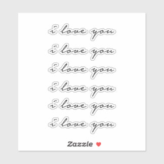 I love you 