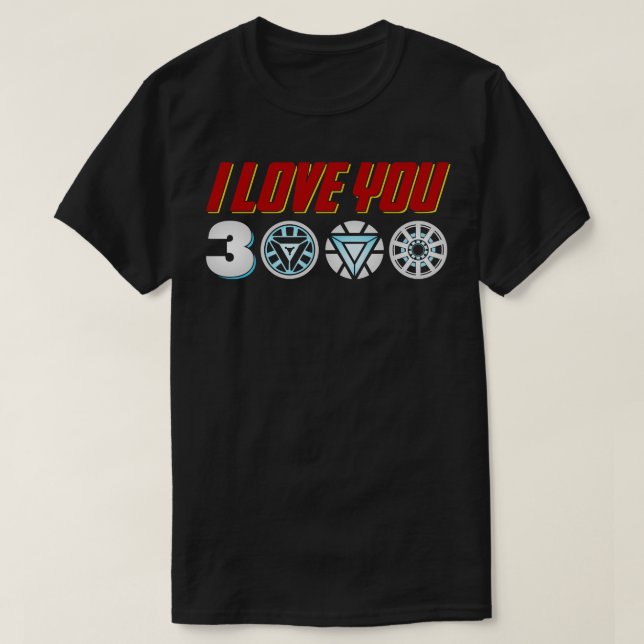 I Love You 3000 T-Shirt (Design Front)