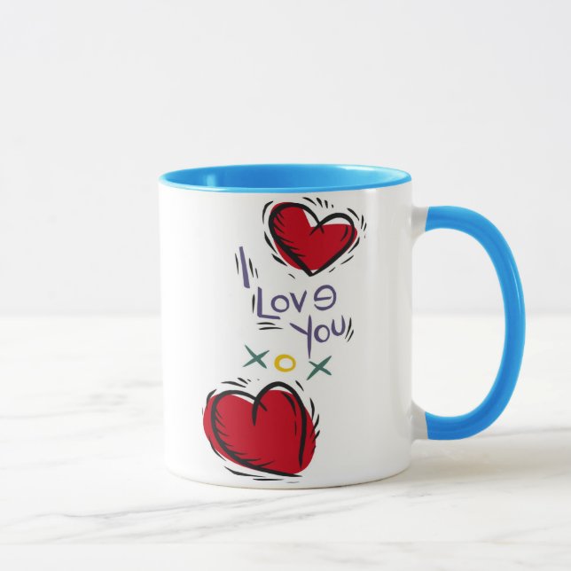 I Love You 4 Mug (Right)