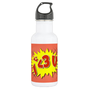 I love you 532 ml water bottle