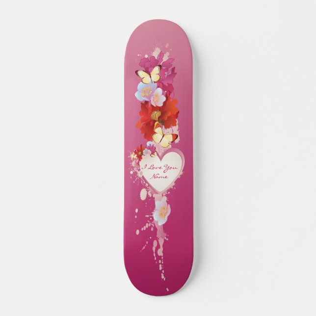 I Love You 5 Skateboard (Front)
