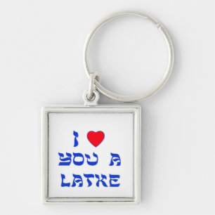 I Love You a Latke Keychain