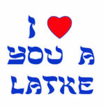 I Love You a Latke Photo Sculpture Ornament<br><div class="desc">Great Chanukah gift to tell somebody how much you love them with a play on words with Latke!</div>