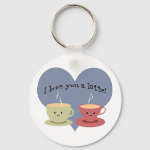 I love you a latte! keychain