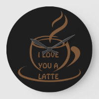 I Love you a latte romantic funny design