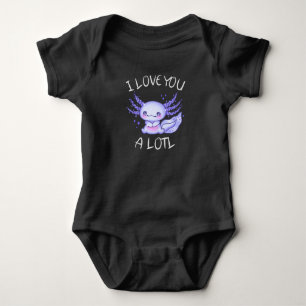 I love you a lotl Axolotl in love Baby Bodysuit